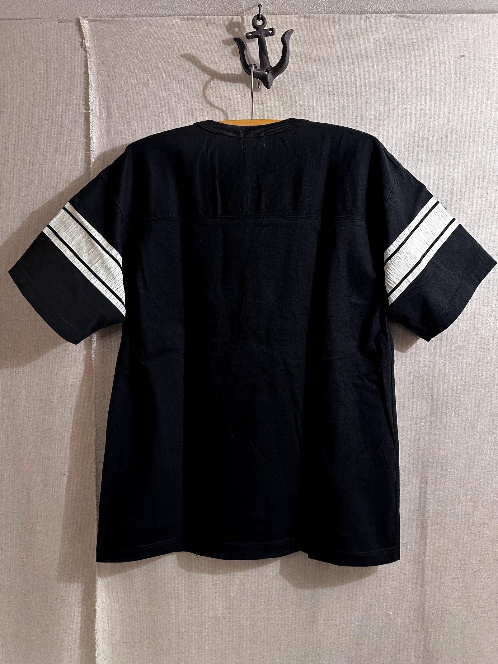 WHITESVILLE / ホワイツビル 14/- HALF SLEEVE FOOTBALL T-SHIRT / 半袖フットボールTシャツ / WV79145 ブラック(119)