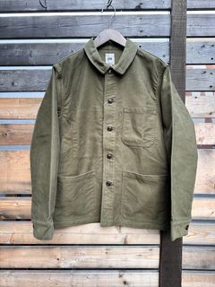 エフオービーファクトリー FOB FACTORY / フレンチモールスキンジャケット オリーブ
