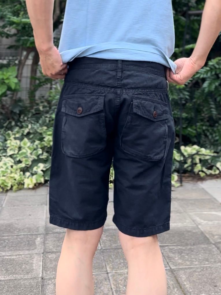 F4146 / OFFICER BUSH SHORTS / ブッシュショーツ / ネイビー