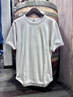 ミニ裏毛半袖リブTシャツ オートミール