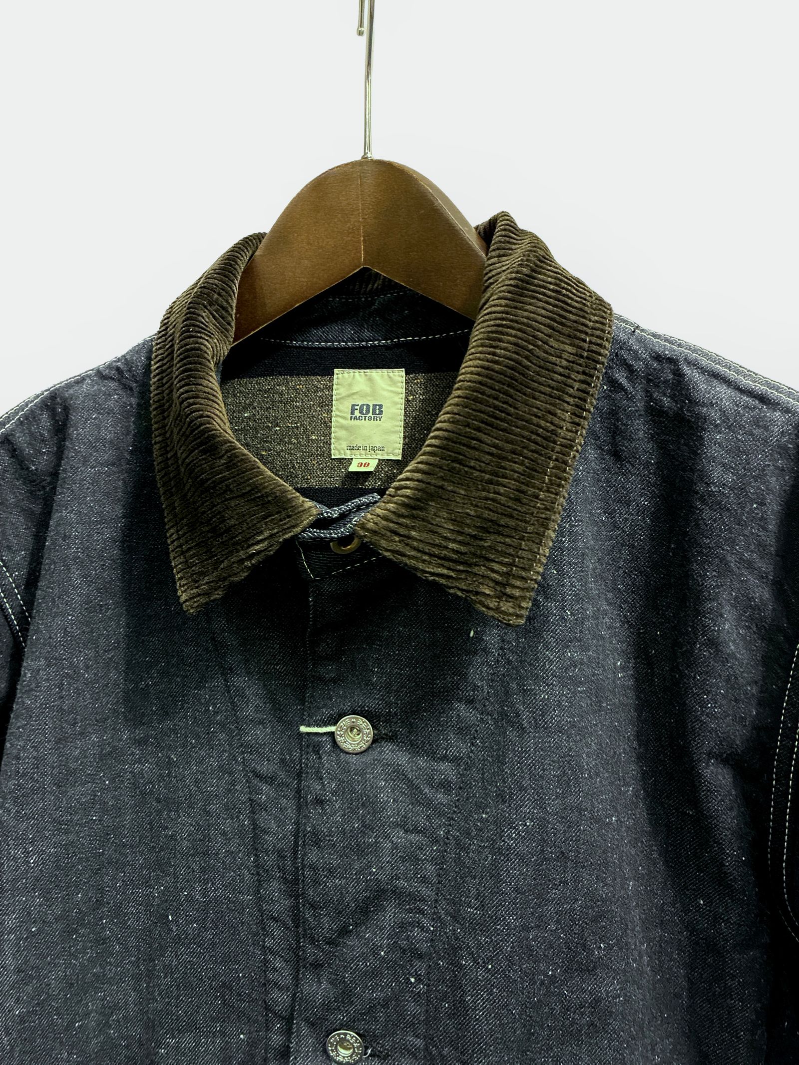 F2456デニムチョアジャケット ブランケットライナー / カバーオール / DENIM CHORE JKT BLANKET LINER / FOBファクトリー