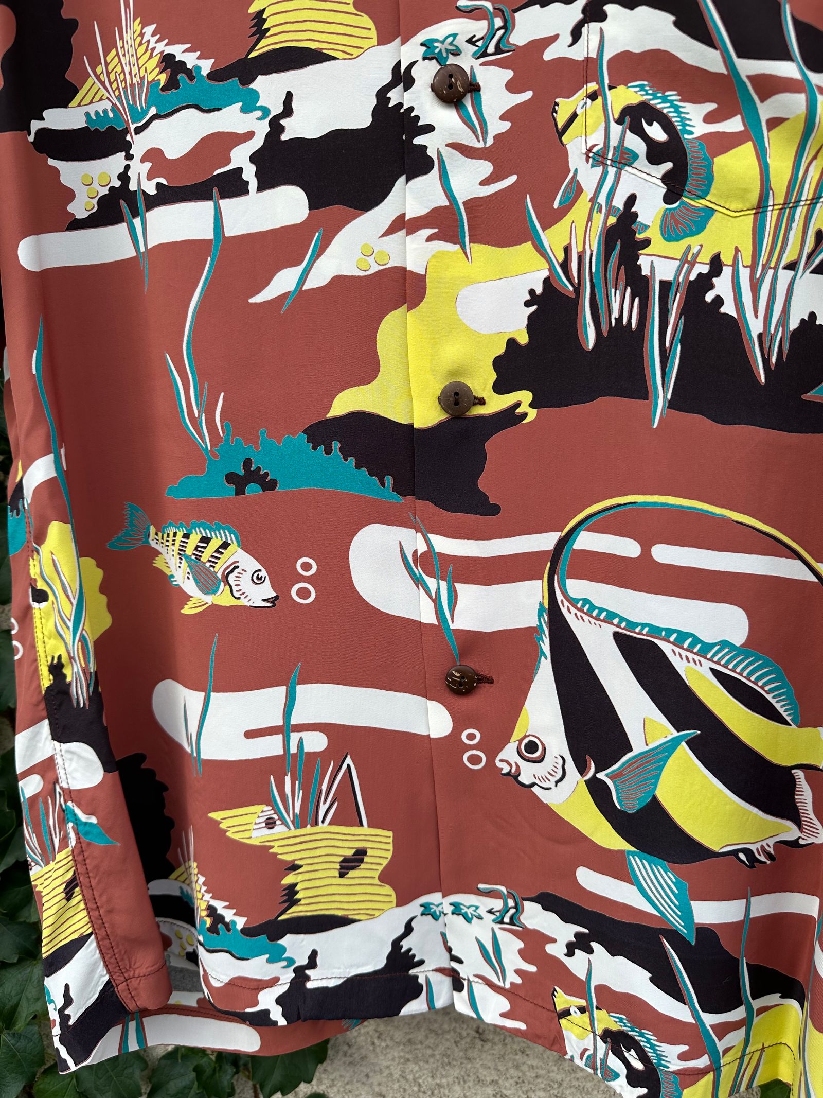 ALOHA SHIRTS “ MOORISH IDOL”/半袖レーヨンシャツ / アロハシャツ / ハワイアン / SS39029 / ブラウン (138)