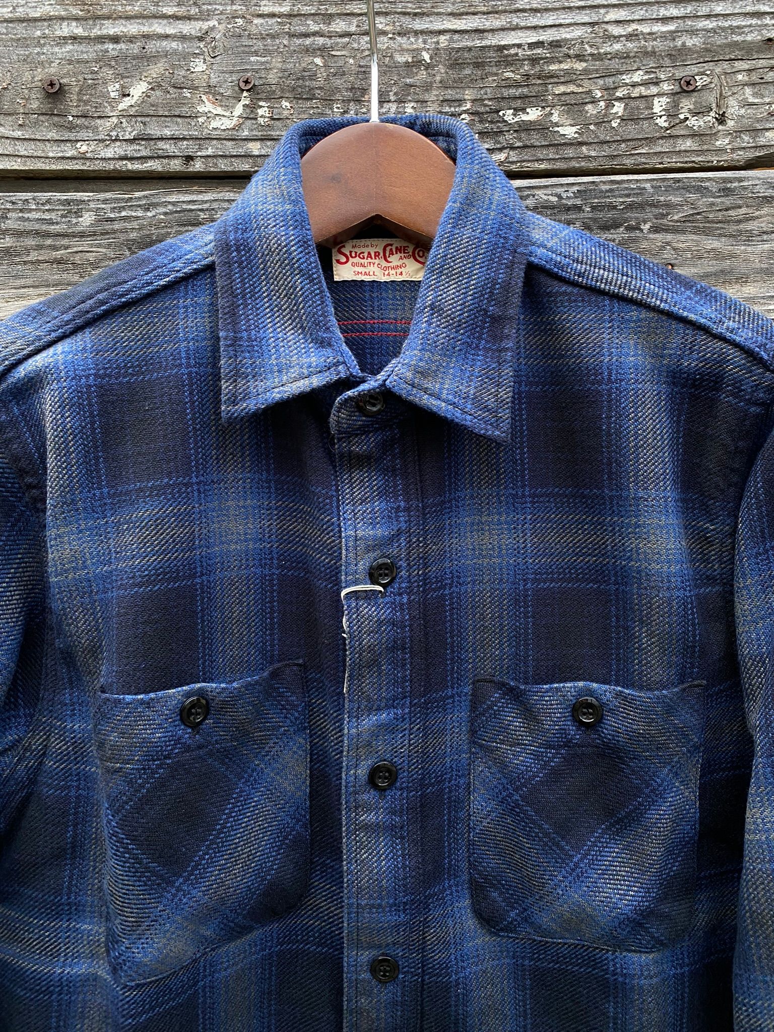 SUGAR CANE - SC28954 / TWILL CHECK WORK SHIRT / ヘビーネルワーク