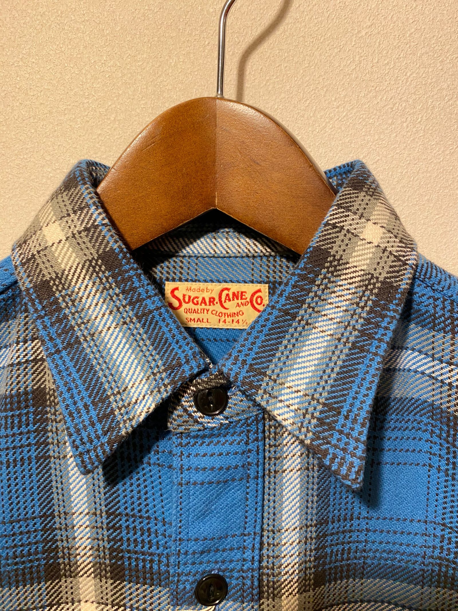 SC28957 / TWILL CHECK WORK SHIRT / ヘビーネルワークシャツ / ネルシャツ / チェックシャツ / BLUE (125)