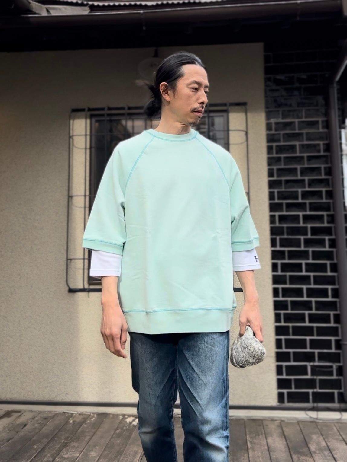 SCREEN STARS / スクリーンスターズ / Sunburned sweat tee / 半袖スウェットTシャツ / サックス - M