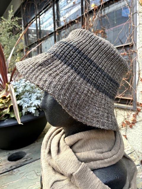 KINGSTON HAT / Nasngwam. × Highland2000 / ニットハット / バケットハット / グレージュ / ナスングワム