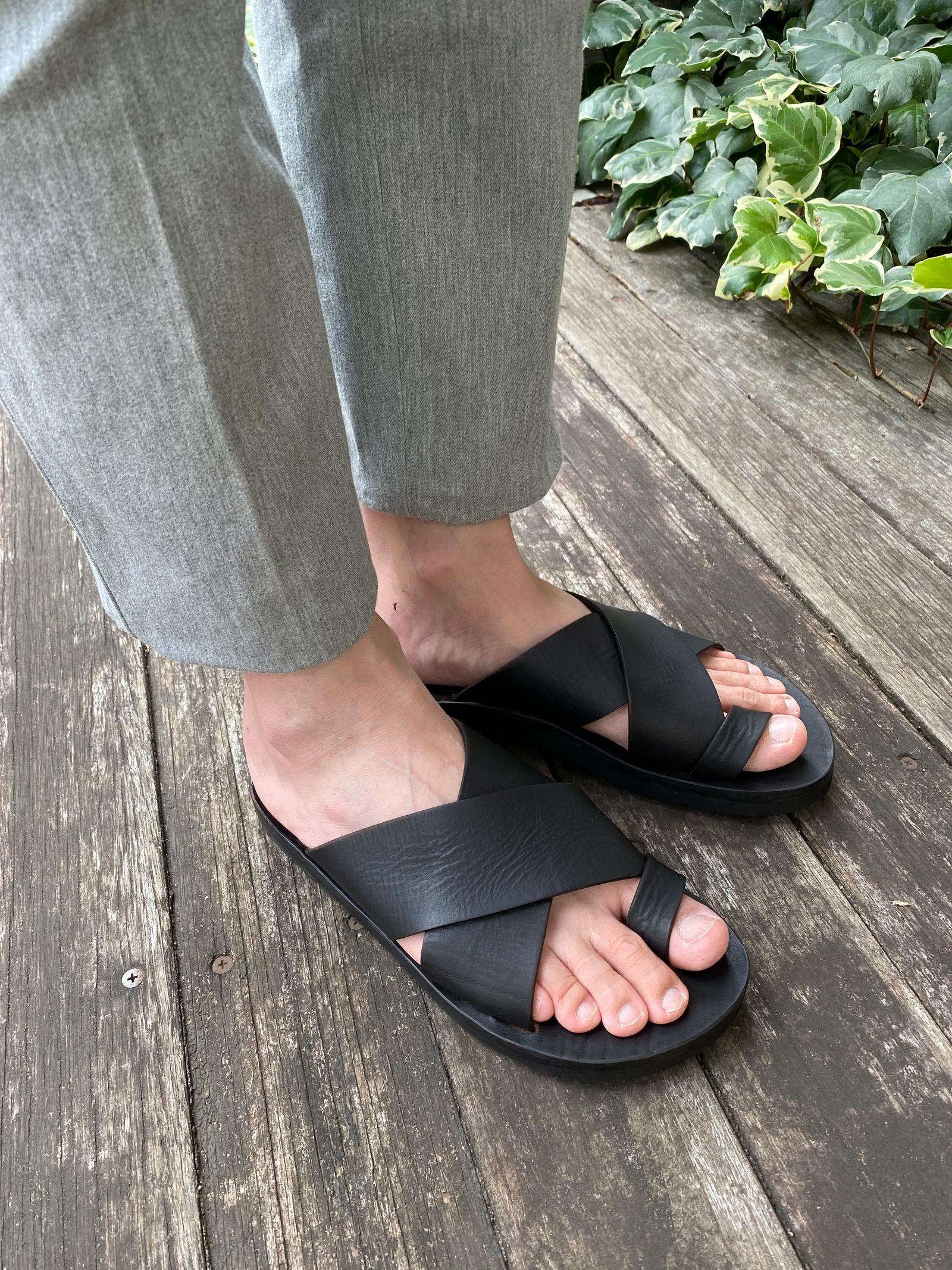 vasco - ヴァスコ / VASCO / LEATHER NELSON SANDAL / レザーネルソンサンダル / ブラック | NARO  CLOTHING