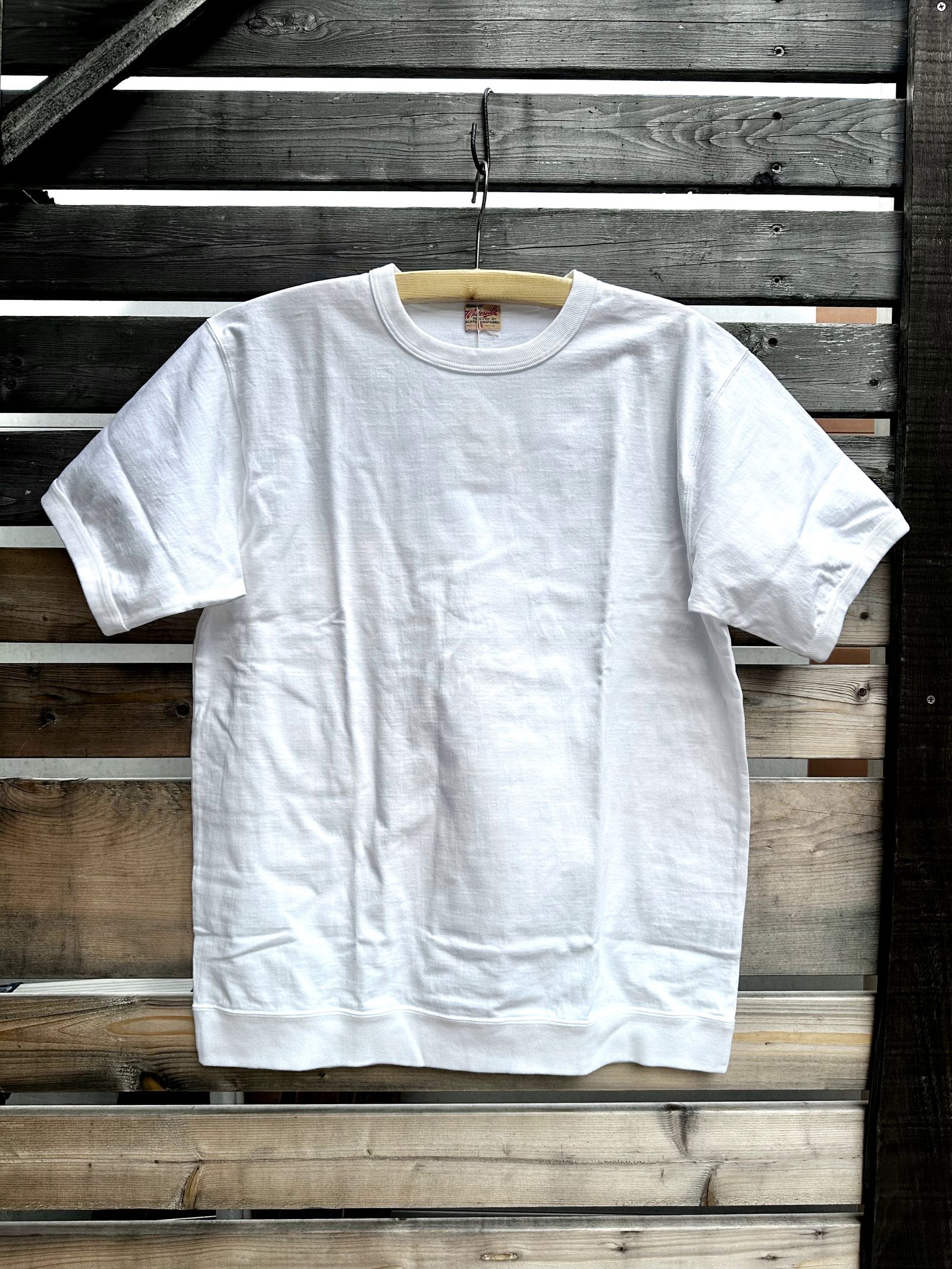 WHITESVILLE / ホワイツビル 14/- HALF SLEEVE RIB T-SHIRT / 半袖リブTシャツ / WV79147 オフホワイト(105)