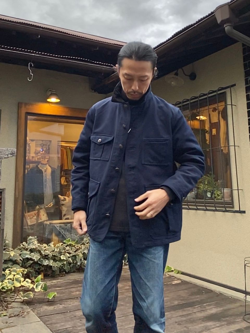 F2427 HUNTING JACKET / NAVY