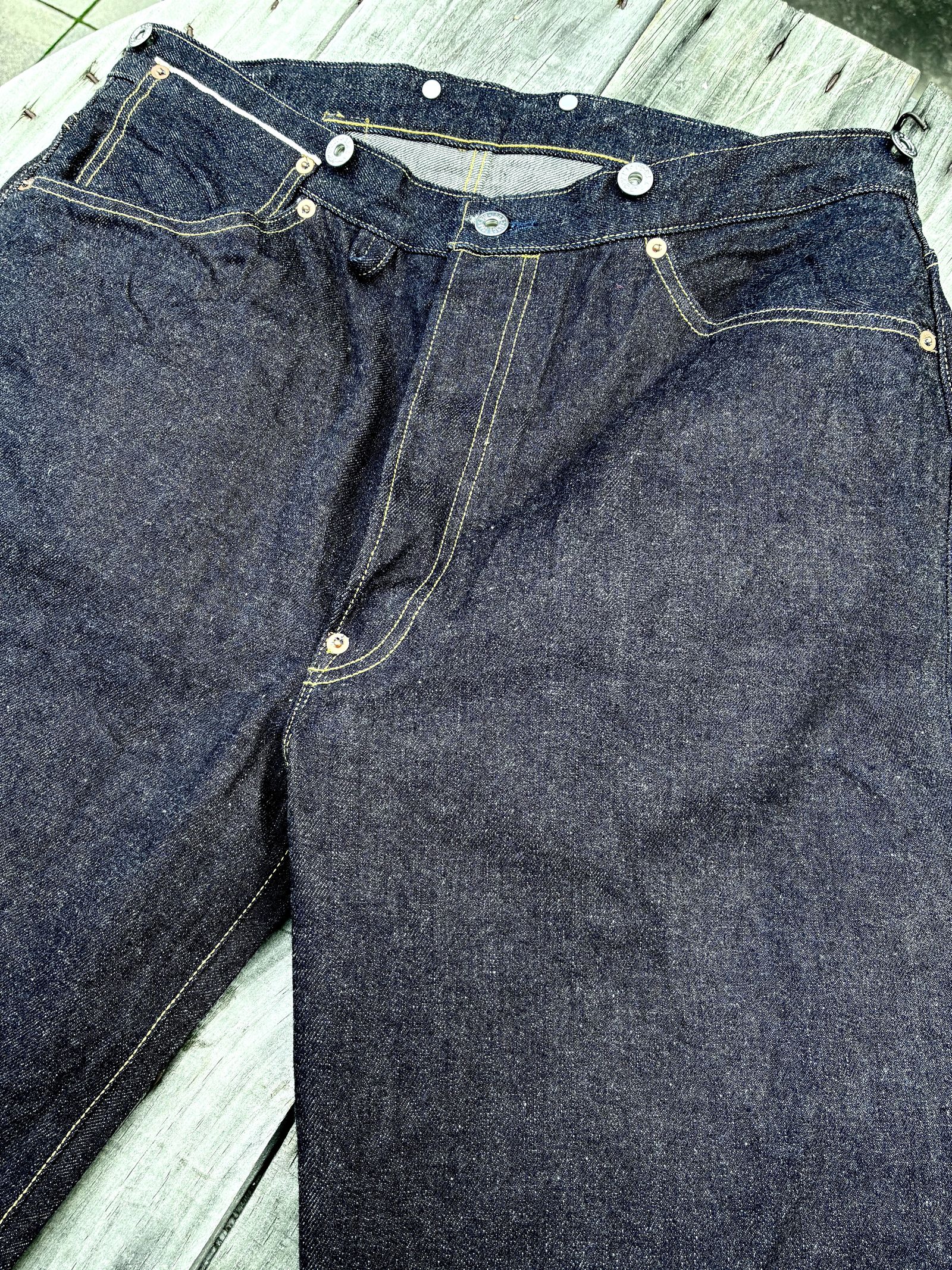 ウエストオーバーオール / シーアイランドコットン / M101(001) / ビッグジョン