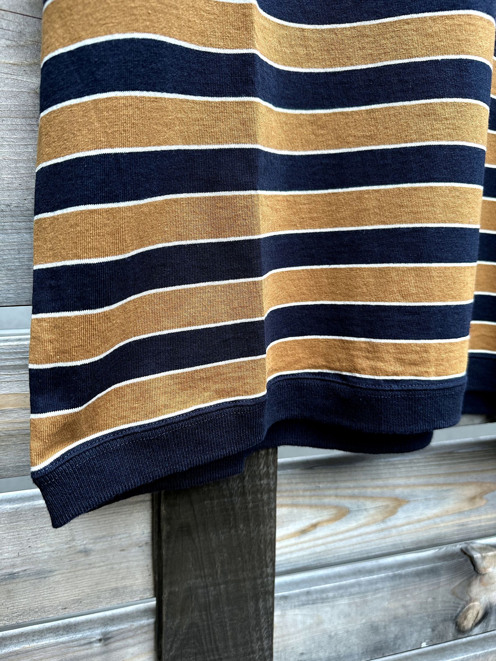 IMPRESTORE / インプレストア / ボーダーリブTシャツ / ジャックダニエルボーダー(ブラウン系)