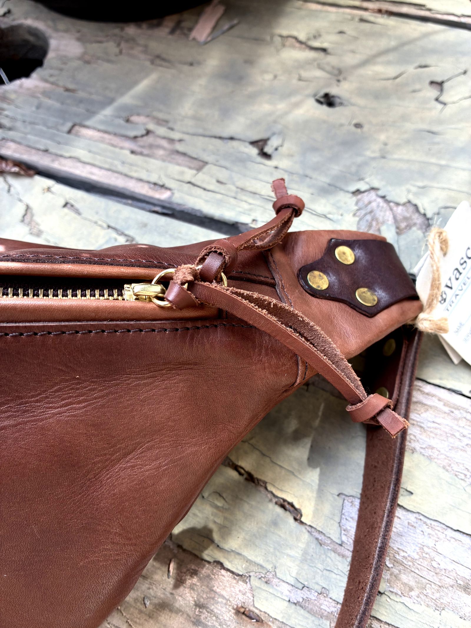 レザートラベルウエストバッグ / ポーチ / ブラウン