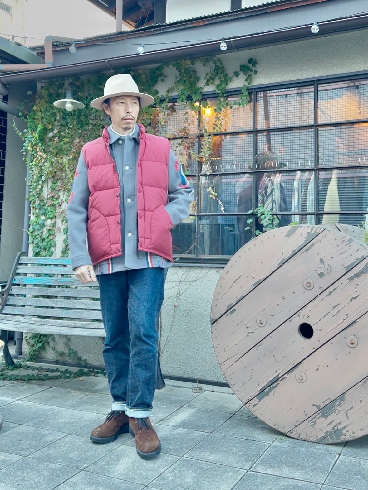 ダウンベスト / 6712 DOWN VEST / ワイン