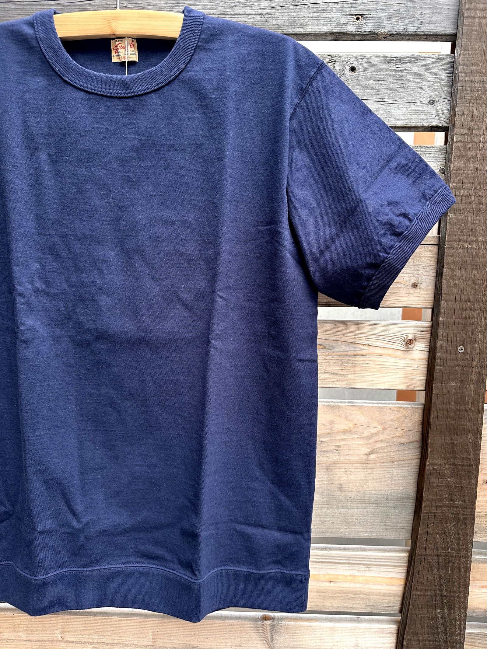 WHITESVILLE / ホワイツビル 14/- HALF SLEEVE RIB T-SHIRT / 半袖リブTシャツ / WV79147 ネイビー(128)