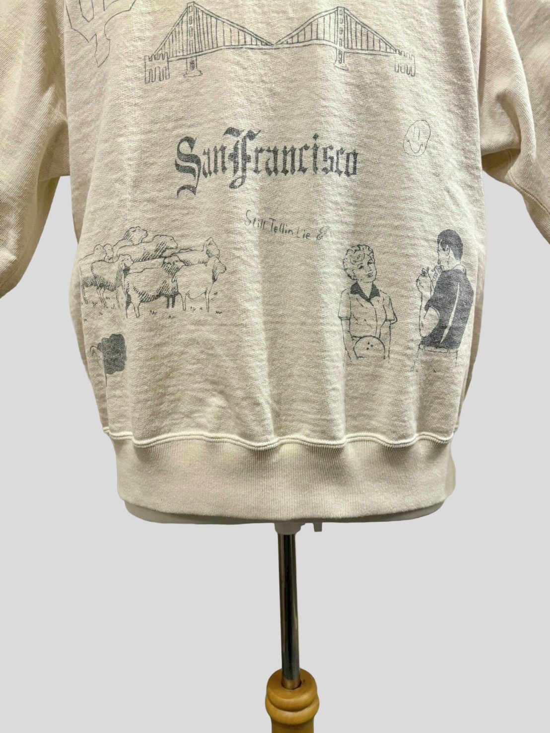 No,10 Crew(Sanfransisco) クルーネックスウェット サンフランシスコ / ナチュラル / UNISON SPECIAL ユニゾンスペシャル