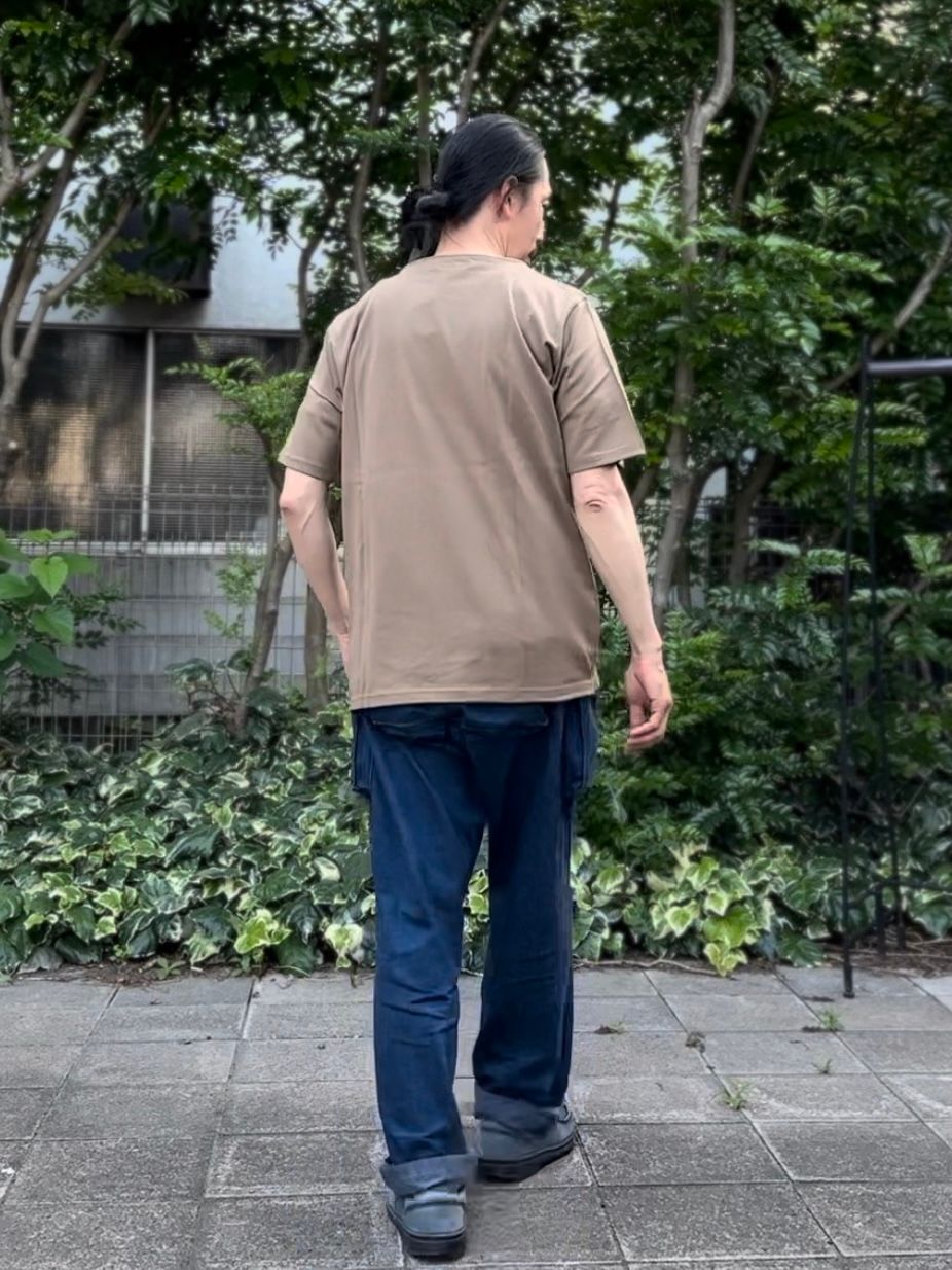 te500 / SUMMER KNIT PK T-SHIRTS / サマーニット / ポケットTシャツ / LT MOCA
