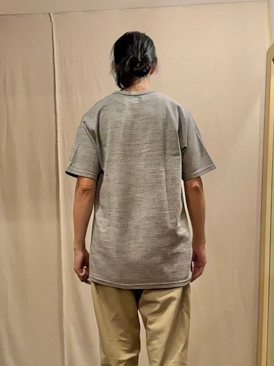 ストレッチフライス ルースショートスリーブTシャツ / グレー