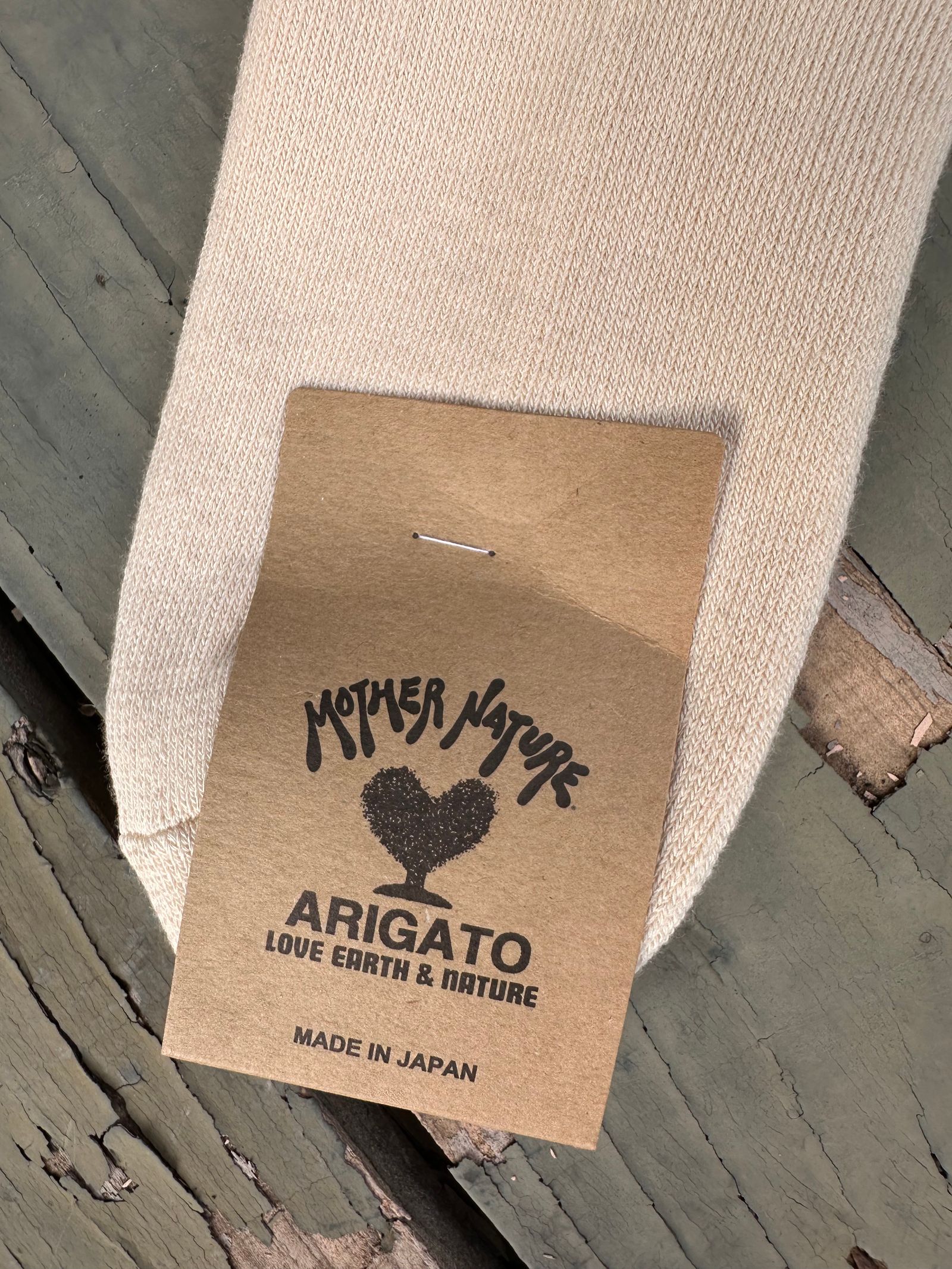 Hエンブロイダリー パイルソックス / H刺繍 / 靴下 / NATURAL / ナチュラル