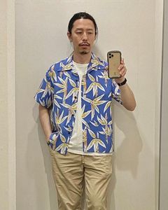 サンサーフ / SUN SURF / アロハシャツ / SCENERY OF BAMBOO / ブルー(125) / SS38577