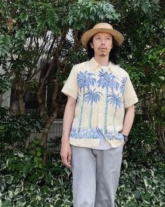 SPECIAL EDITION “PALM TREE“ / パームツリー / 半袖レーヨンシャツ / アロハシャツ / ハワイアン / スペシャル / ヤシの木 / オフホワイト (105)
