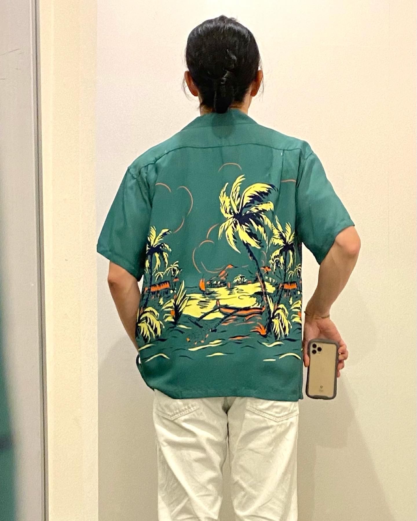 サンサーフ / SUN SURF / アロハシャツ / ISLAND PALM BREEZE / グリーン(145) / SS38574