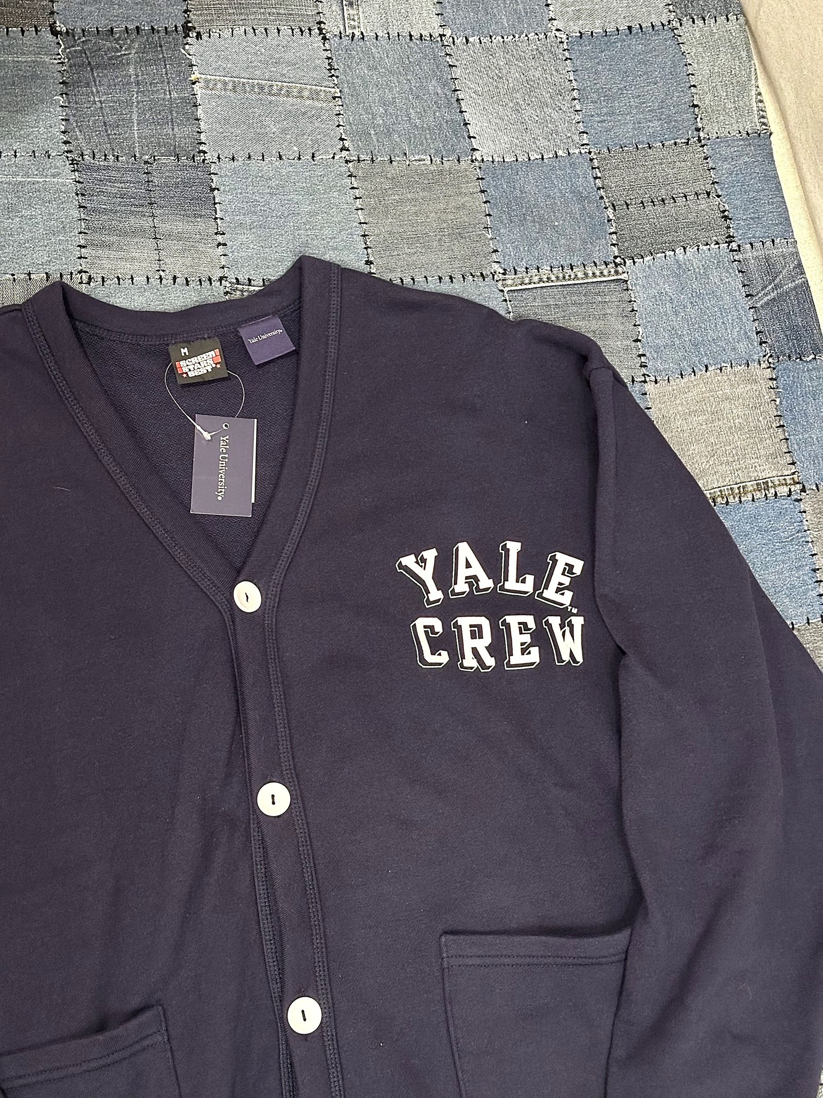 スクリーンスターズ YALE UNIVERSITY/ カレッジプリントスウェットカーディガン / ネイビー