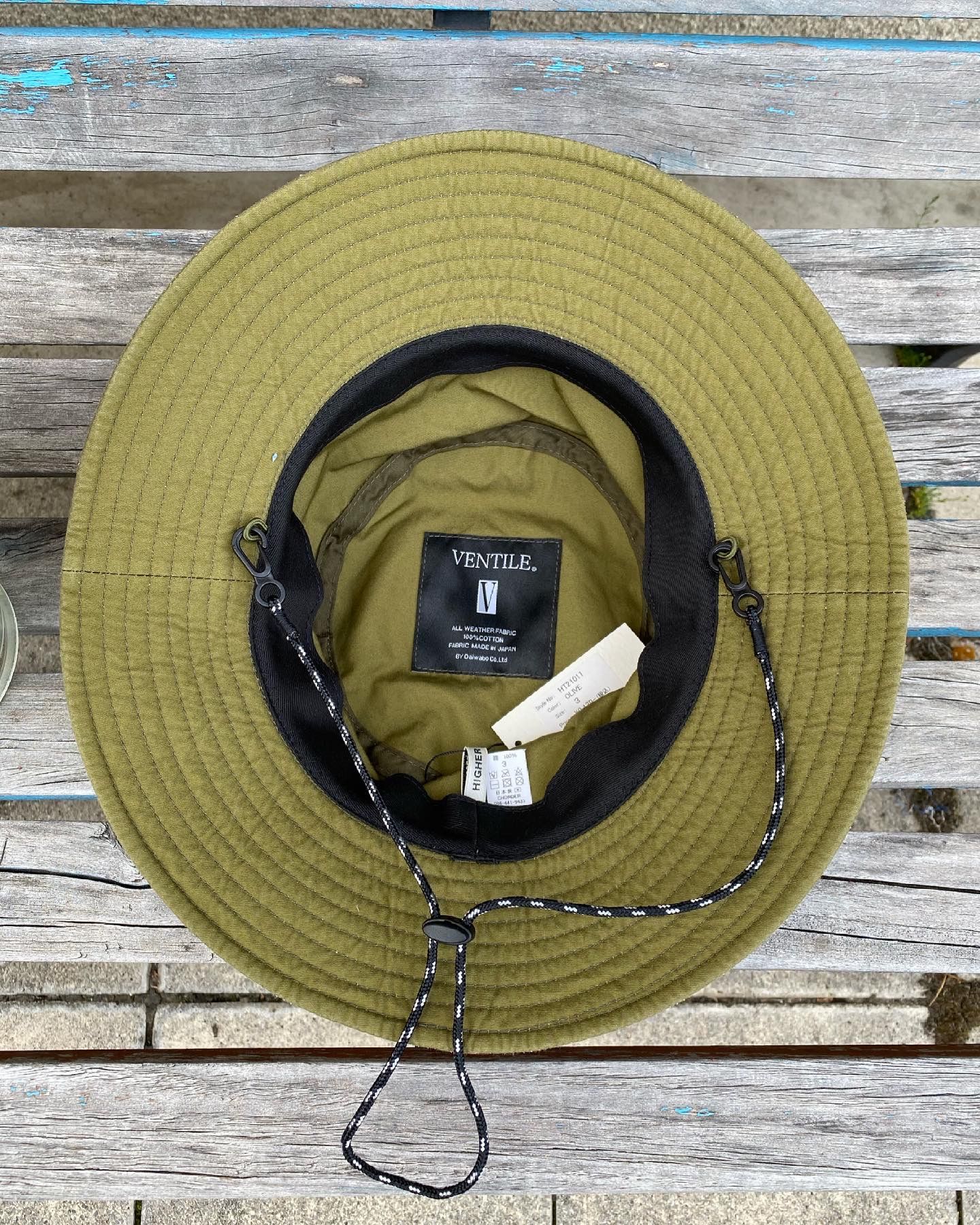 HIGHER / "VENTILE" FIELD HAT オリーブ