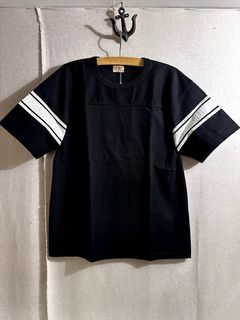 WHITESVILLE / ホワイツビル 14/- HALF SLEEVE FOOTBALL T-SHIRT / 半袖フットボールTシャツ / WV79145 ブラック(119)