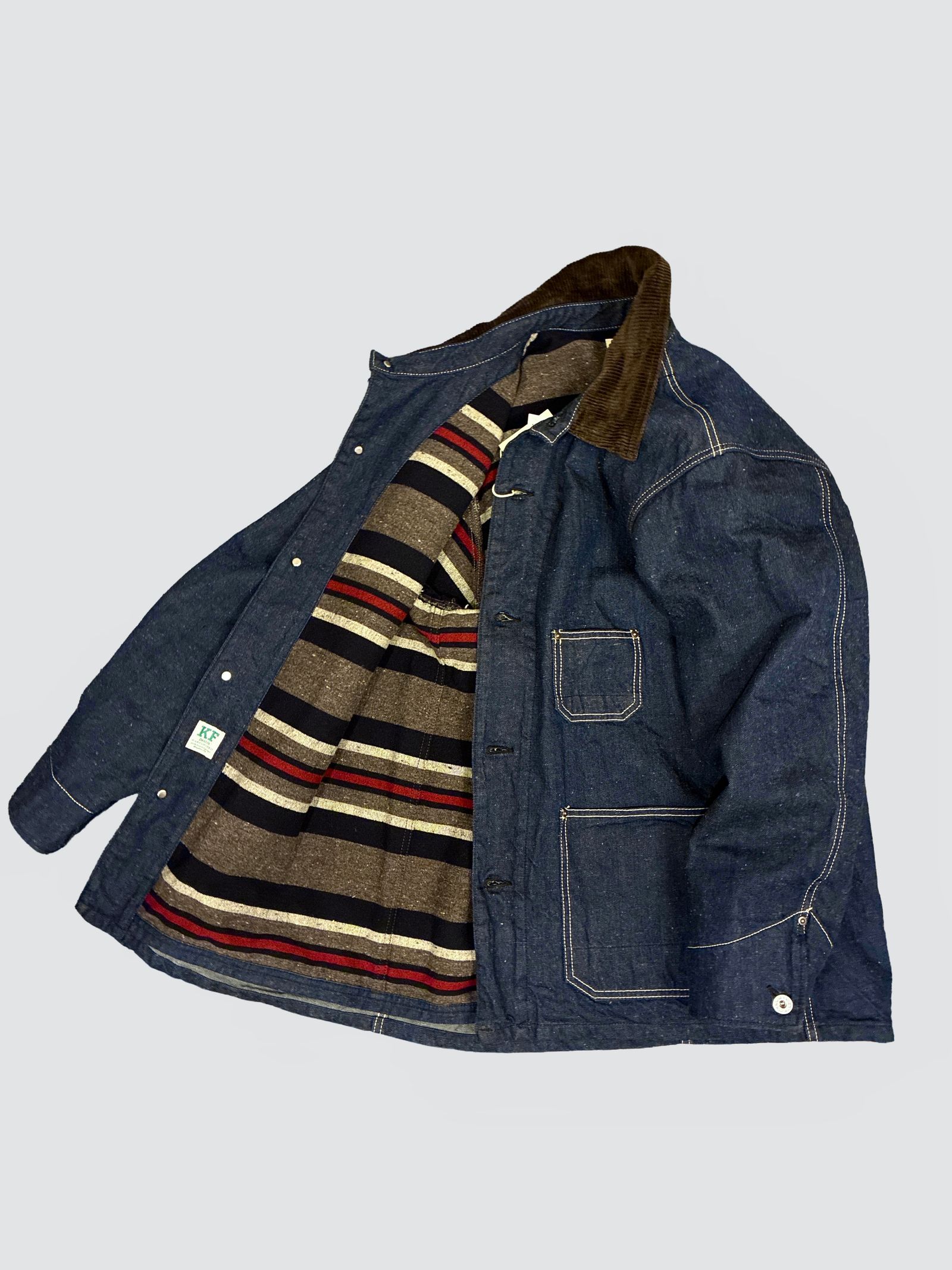F2456デニムチョアジャケット ブランケットライナー / カバーオール / DENIM CHORE JKT BLANKET LINER / FOBファクトリー