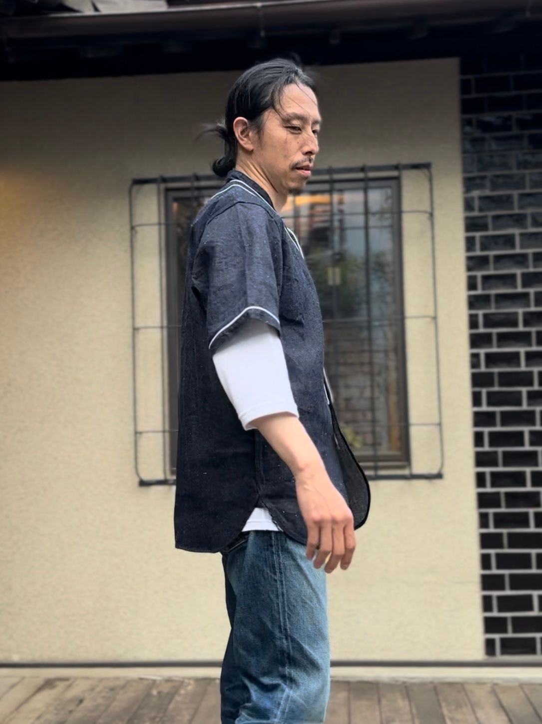 F3490 / BASEBALL SHIRT / ベースボールシャツ / インディゴ