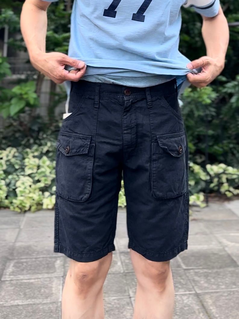 F4146 / OFFICER BUSH SHORTS / ブッシュショーツ / ネイビー