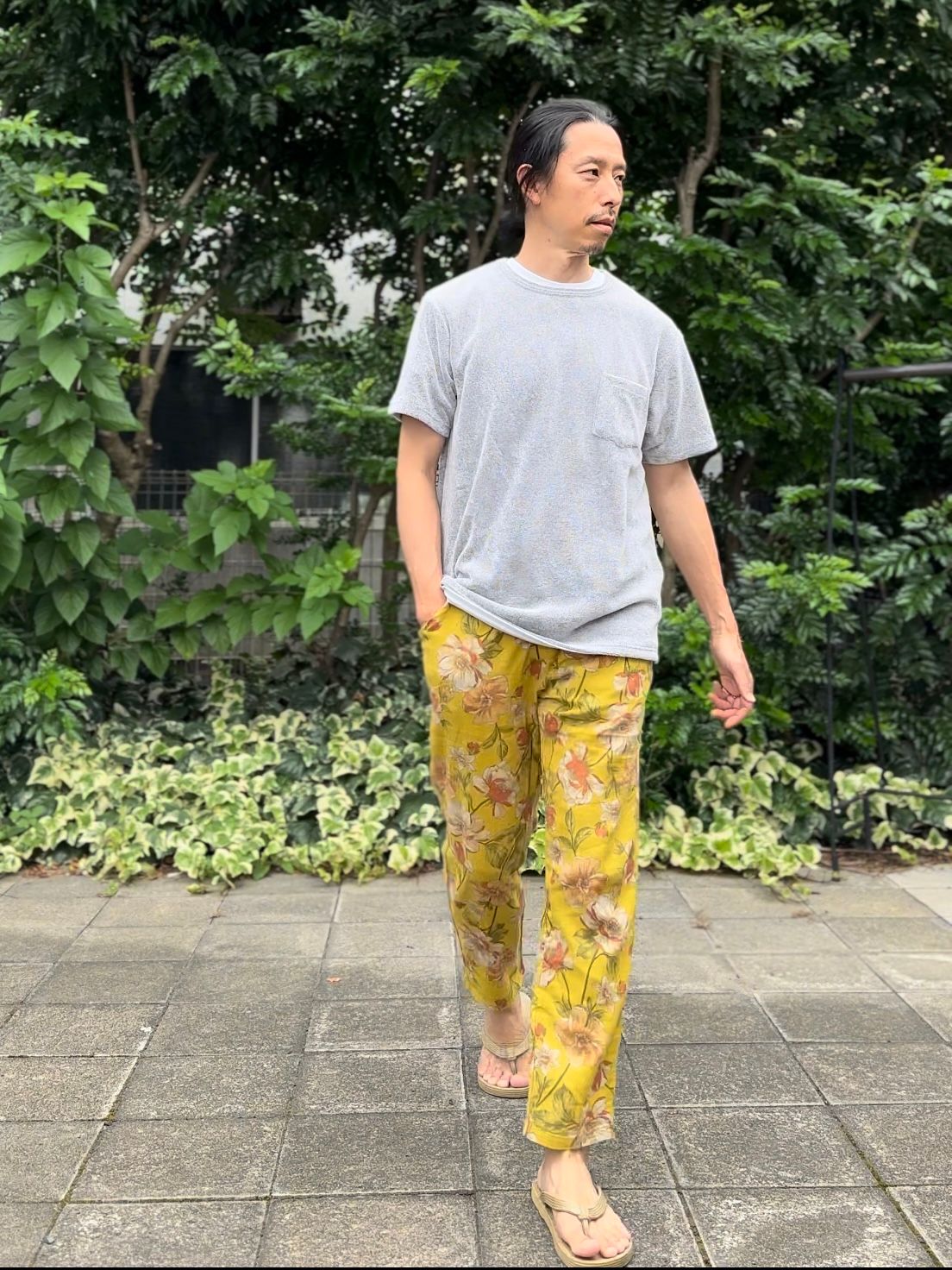 FLOWER EASY PANTS / 花柄イージーパンツ