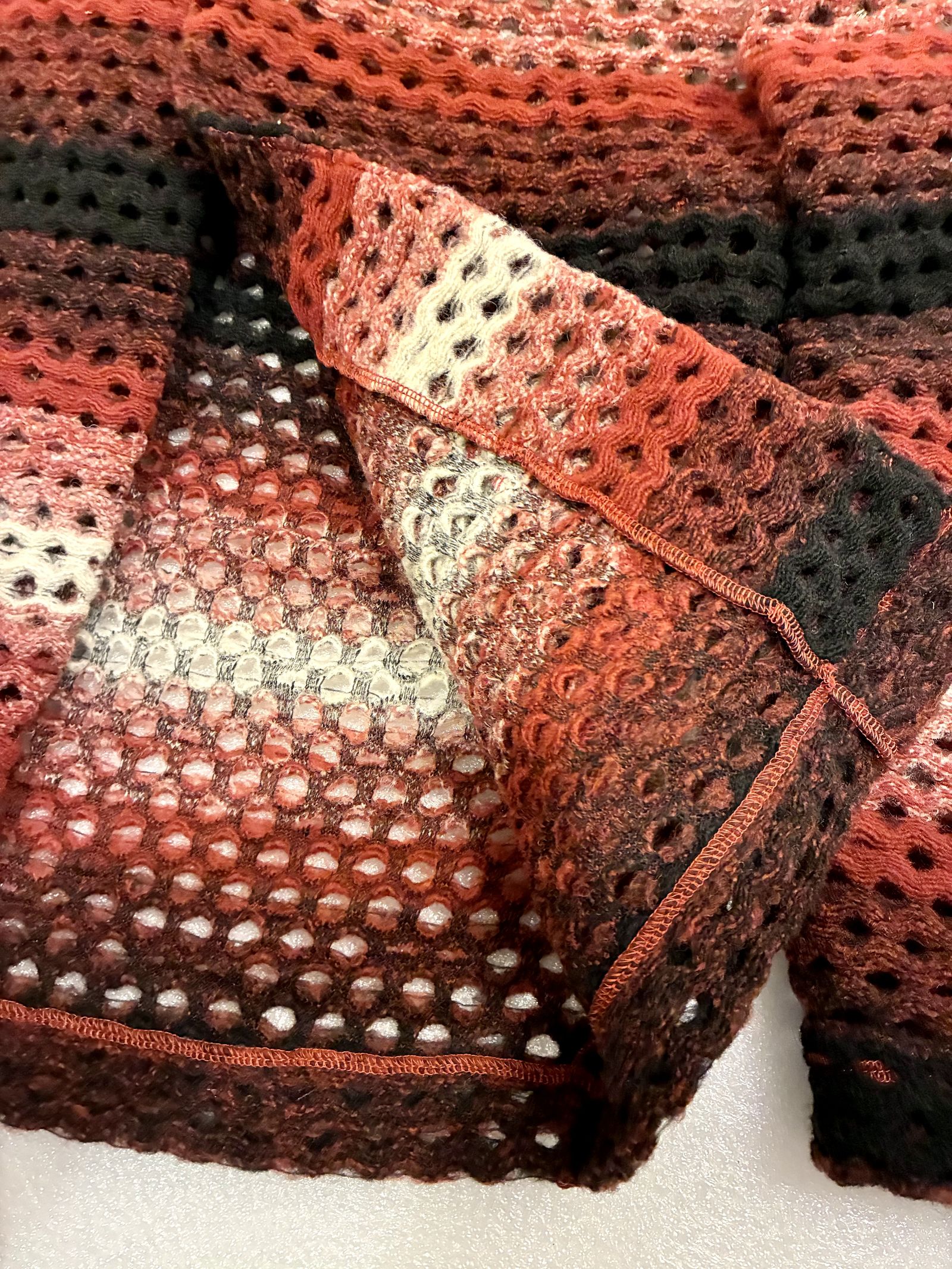 ZIGGY CARDIGAN / グラデーションニットカーディガン / バーガンディ / ナスングワム