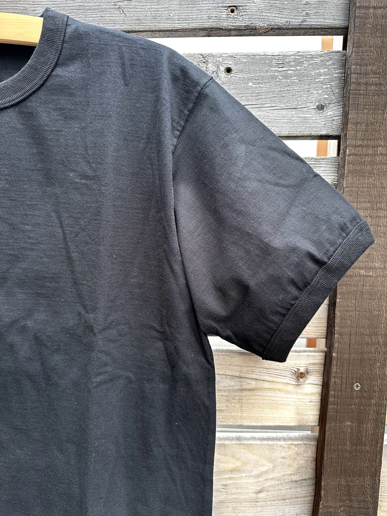 WHITESVILLE / ホワイツビル 14/- HALF SLEEVE RIB T-SHIRT / 半袖リブTシャツ / WV79147 ブラック(119)
