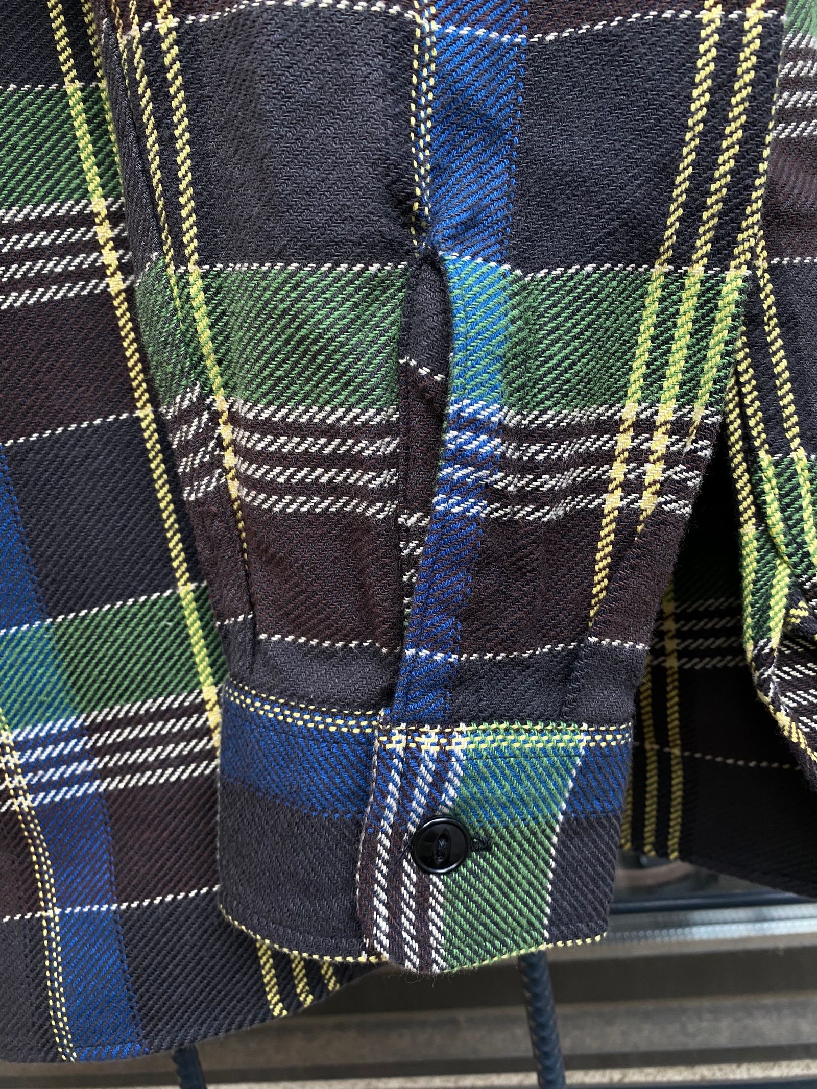 SC28955 / TWILL CHECK WORK SHIRT / ヘビーネルワークシャツ / ネルシャツ / チェックシャツ / GRAY(115)