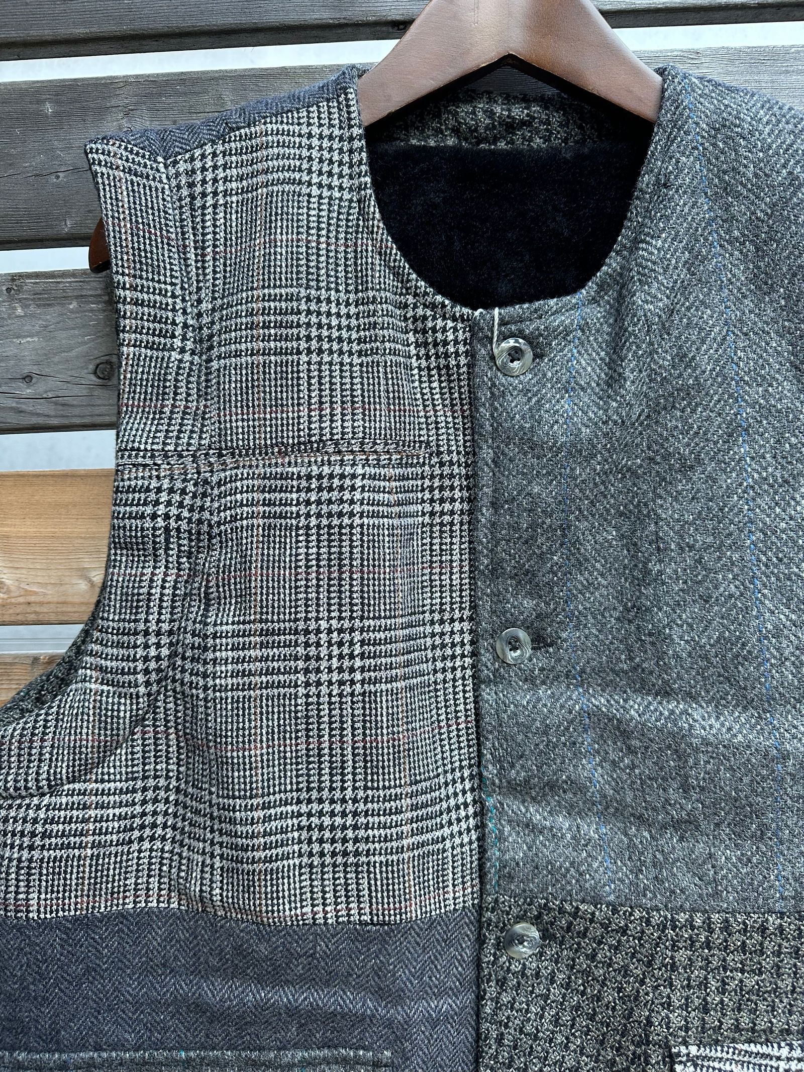 ARTISAN VEST / アルチザンベスト / リバーシブル / ツイード / ブラックL