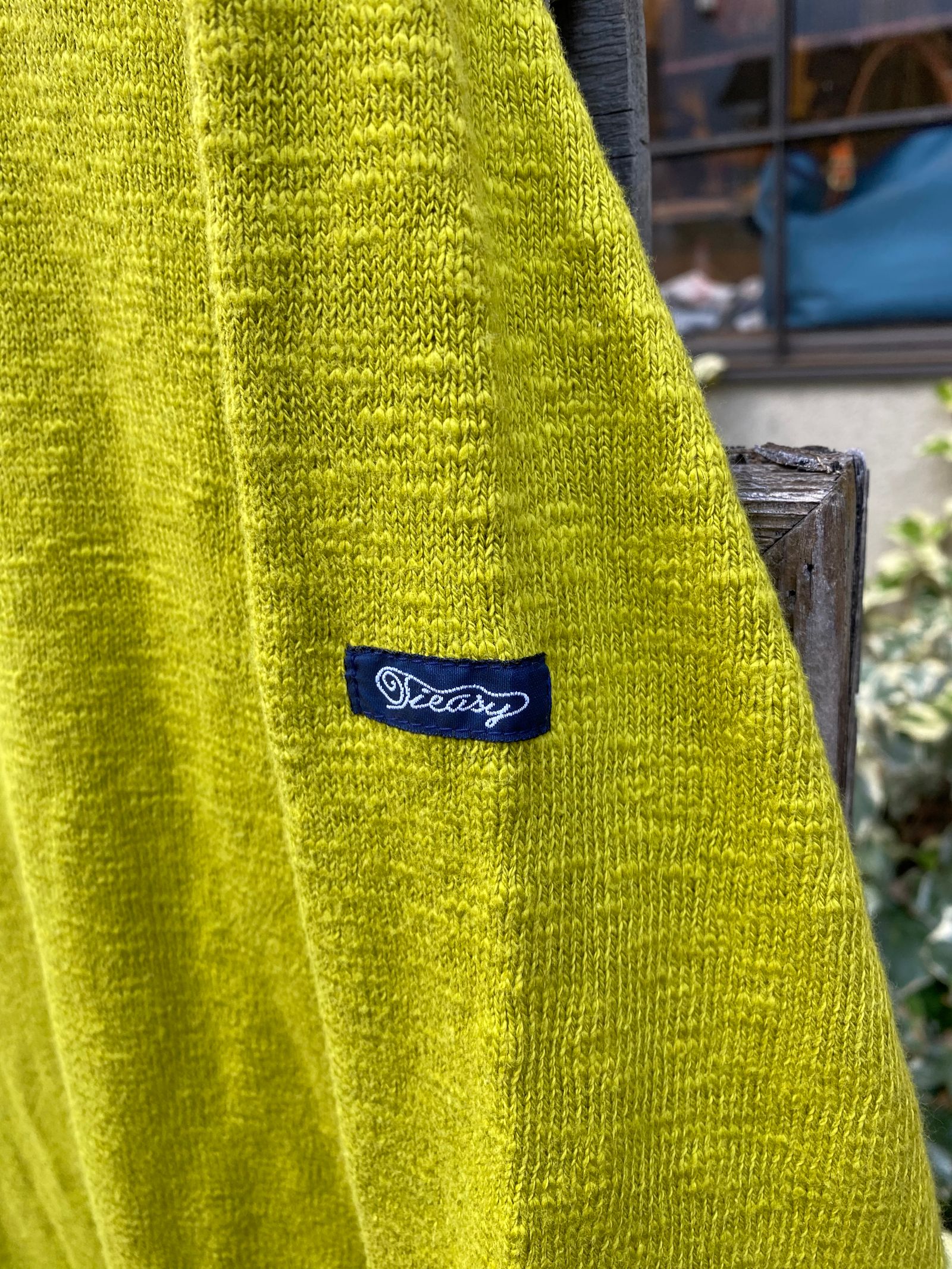 te002 TIEASY ORIGINAL BOATNECK SHIRT  / オリジナルボートネックシャツ / LIME
