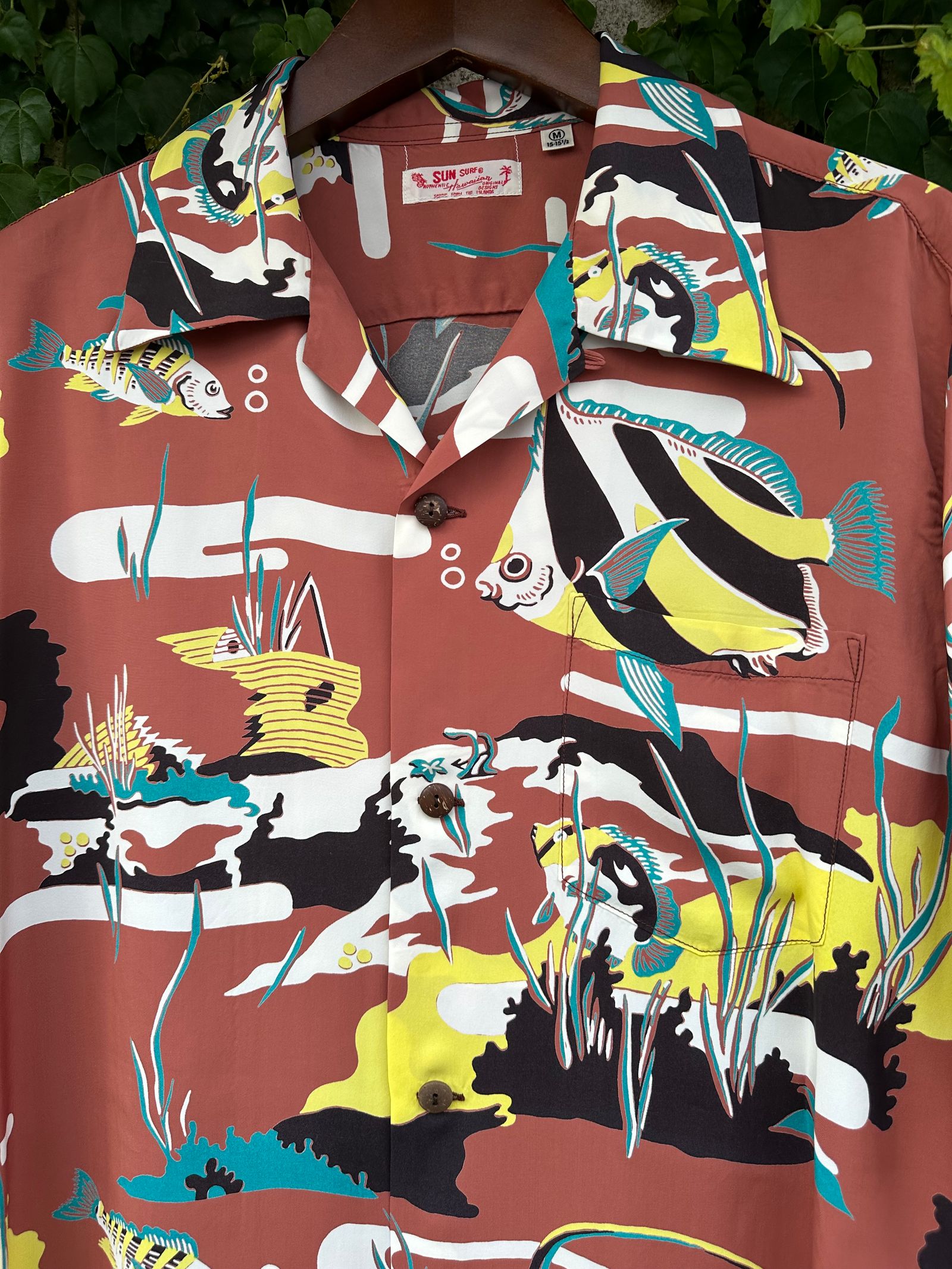 ALOHA SHIRTS “ MOORISH IDOL”/半袖レーヨンシャツ / アロハシャツ / ハワイアン / SS39029 / ブラウン (138)
