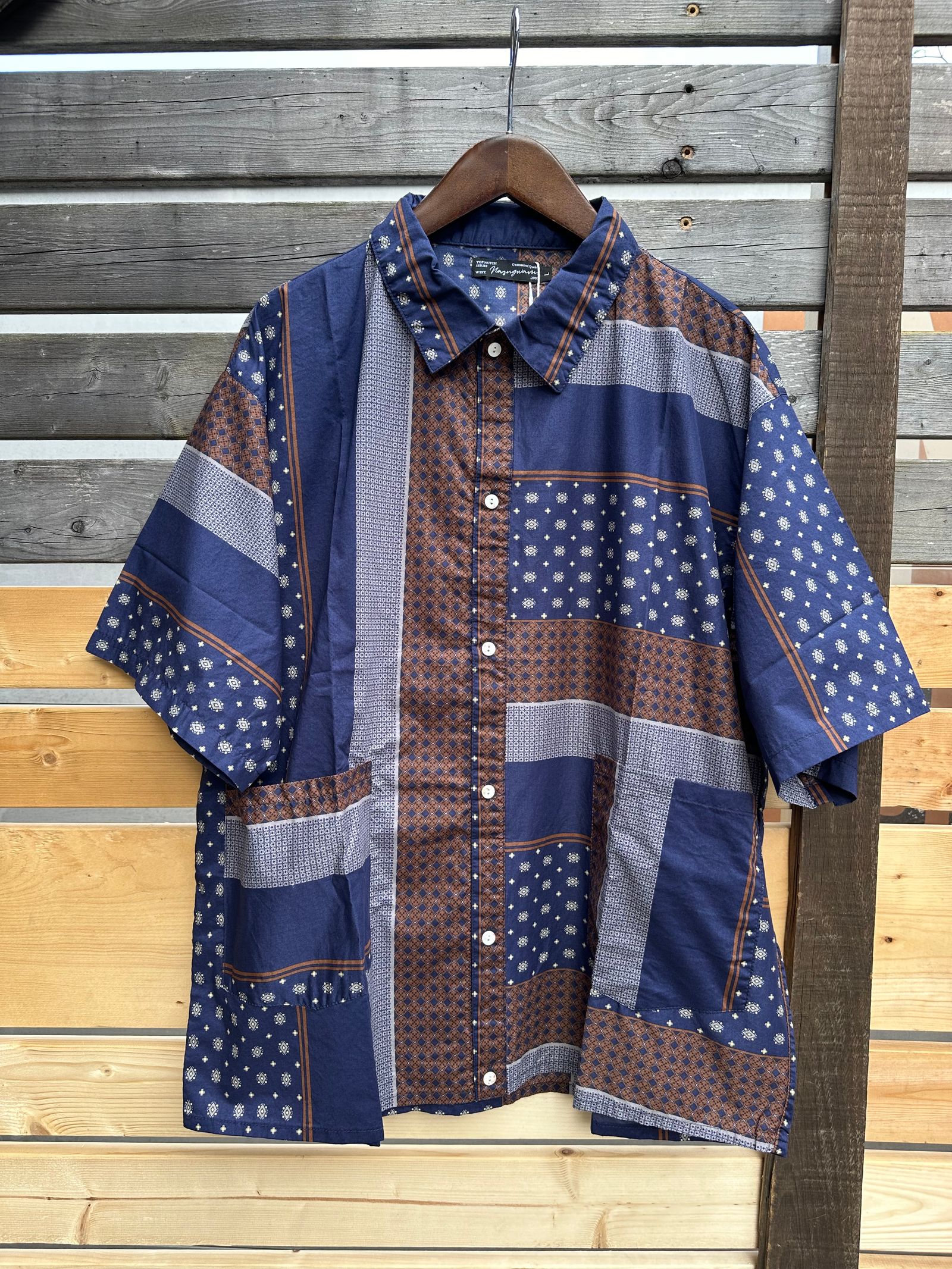 Nasngwam.SUBURB S/S SHIRTS / ネイビー