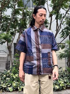 Nasngwam.SUBURB S/S SHIRTS / ネイビー
