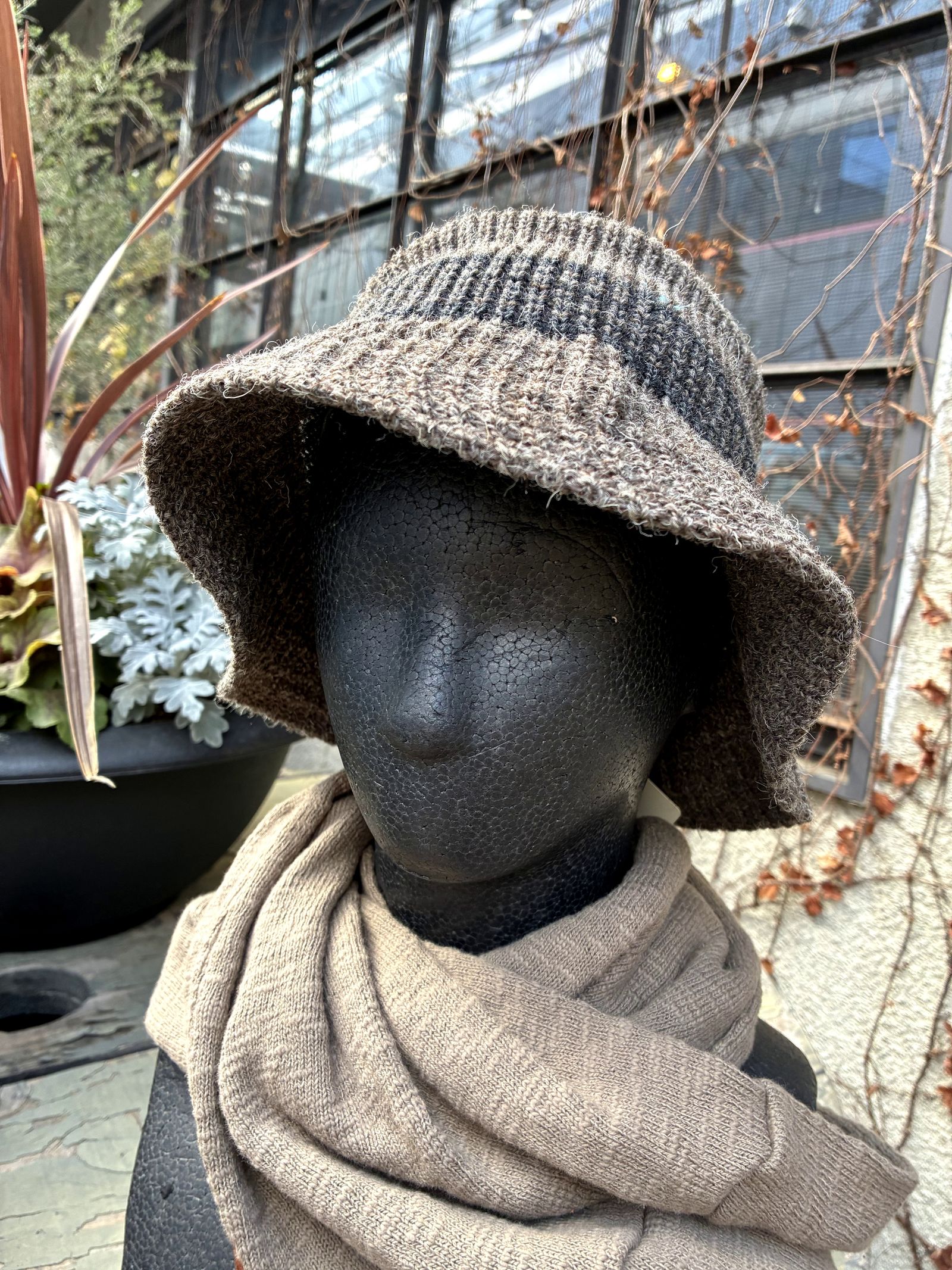 KINGSTON HAT / Nasngwam. × Highland2000 / ニットハット / バケットハット / グレージュ / ナスングワム