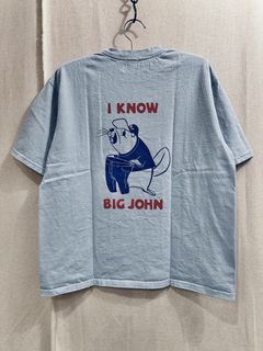 ビッグジョン / BEABER TEE / ビーバーTシャツ / サックス