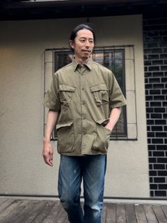 F3467 / ファティーグ ショートスリーブ シャツ / 半袖シャツ / オリーブ