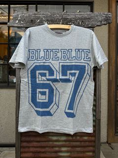 BLUE BLUE 67 ビッグロゴ Tシャツ / グレー