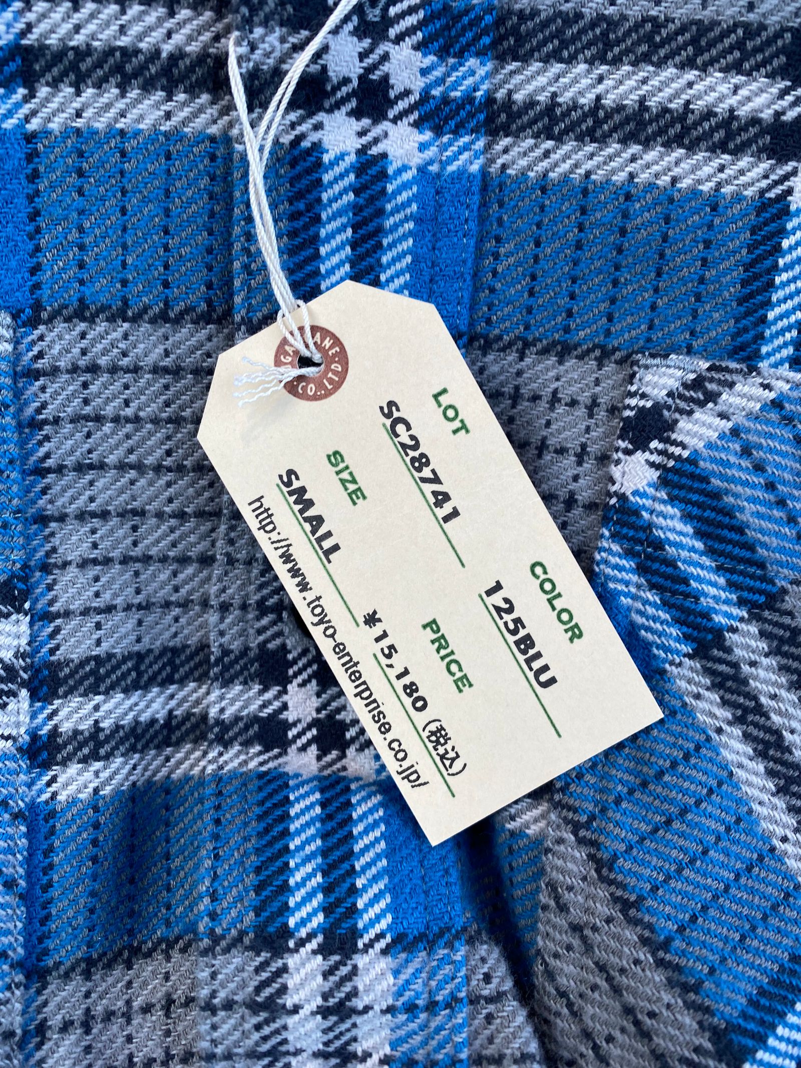 TWILL CHECK L/S WORK SHIRT / ヘビーネルワークシャツ / ネルシャツ / チェックシャツ / SC28741 / ブルー