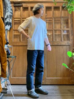 オニータ / ONEITA / サイドポケットTシャツ / ライトグレー