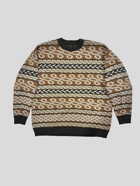 BRAID KNIT / ニット・セーター / ブラウン / ナスングワム