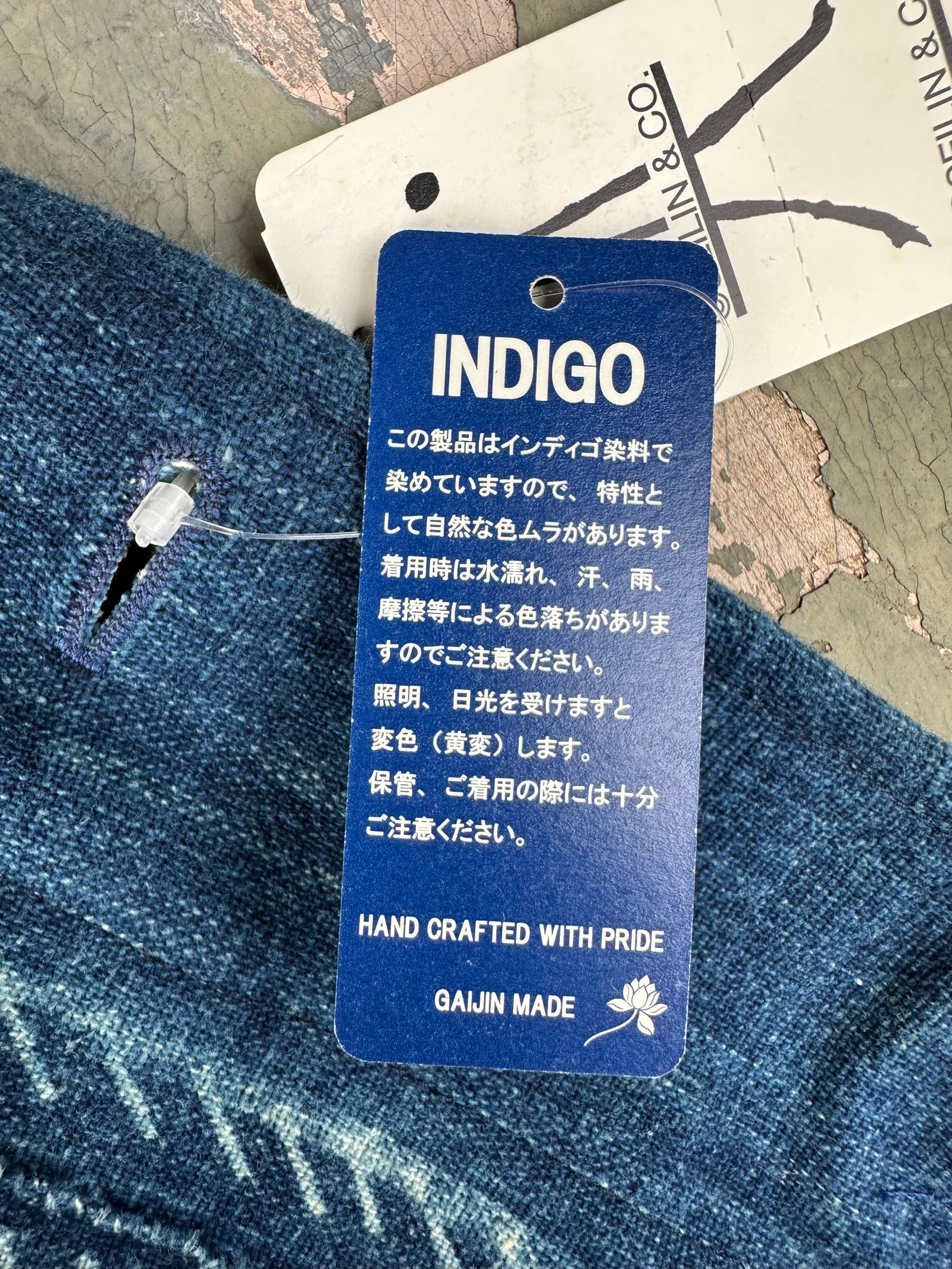 ブルキナファソ アンティーク インディゴ ファブリック テーラードジャケット