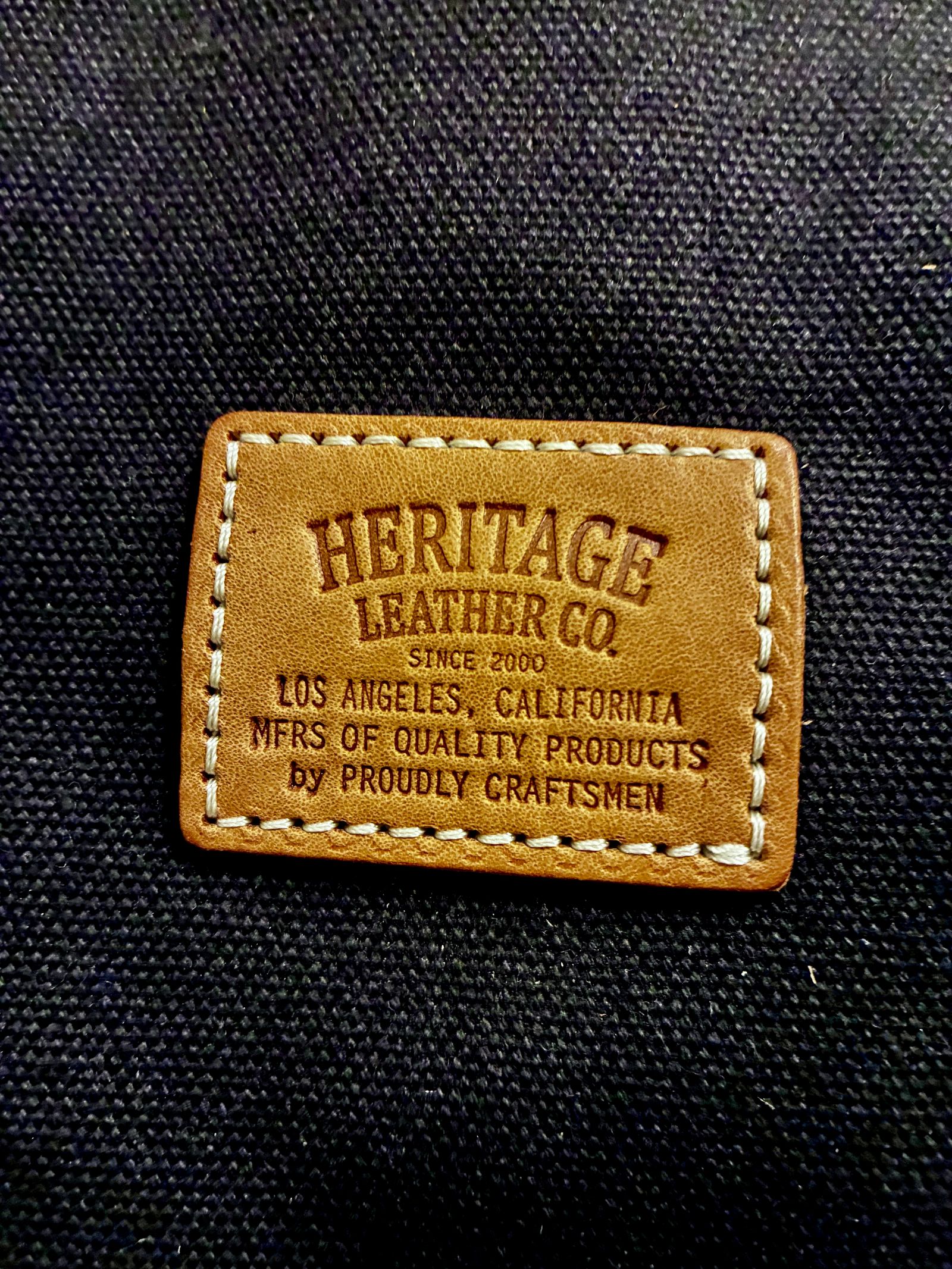 HERITAGE LEATHER CO / ヘリテージレザー / レザーハンドルキャンバストート / ブラック