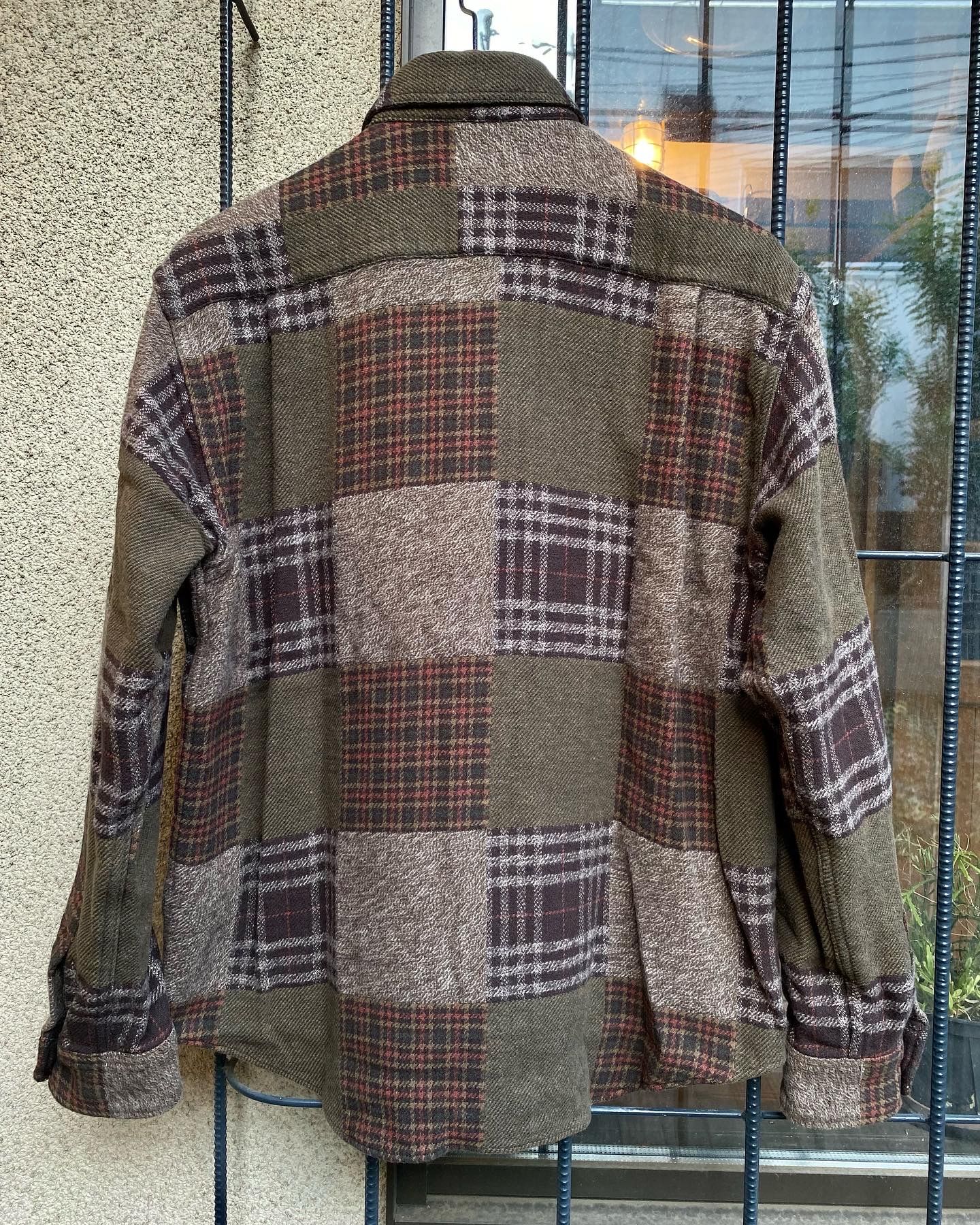 SUGAR CANE - PATCH WORK CHECK WORK SHIRT / ヘビーネルワークシャツ